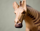 3 Whimsical Ethereal Natural Home Decor Fine Art Photograph 8x8 Wooden Zebra Safari Nursery Decor Brown Light Green