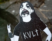 Black Metal Dress-up Doll