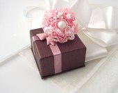 Beaded ring,  Pink Seed Bead Ring, Beadwork, Cocktail ring, summer fashion