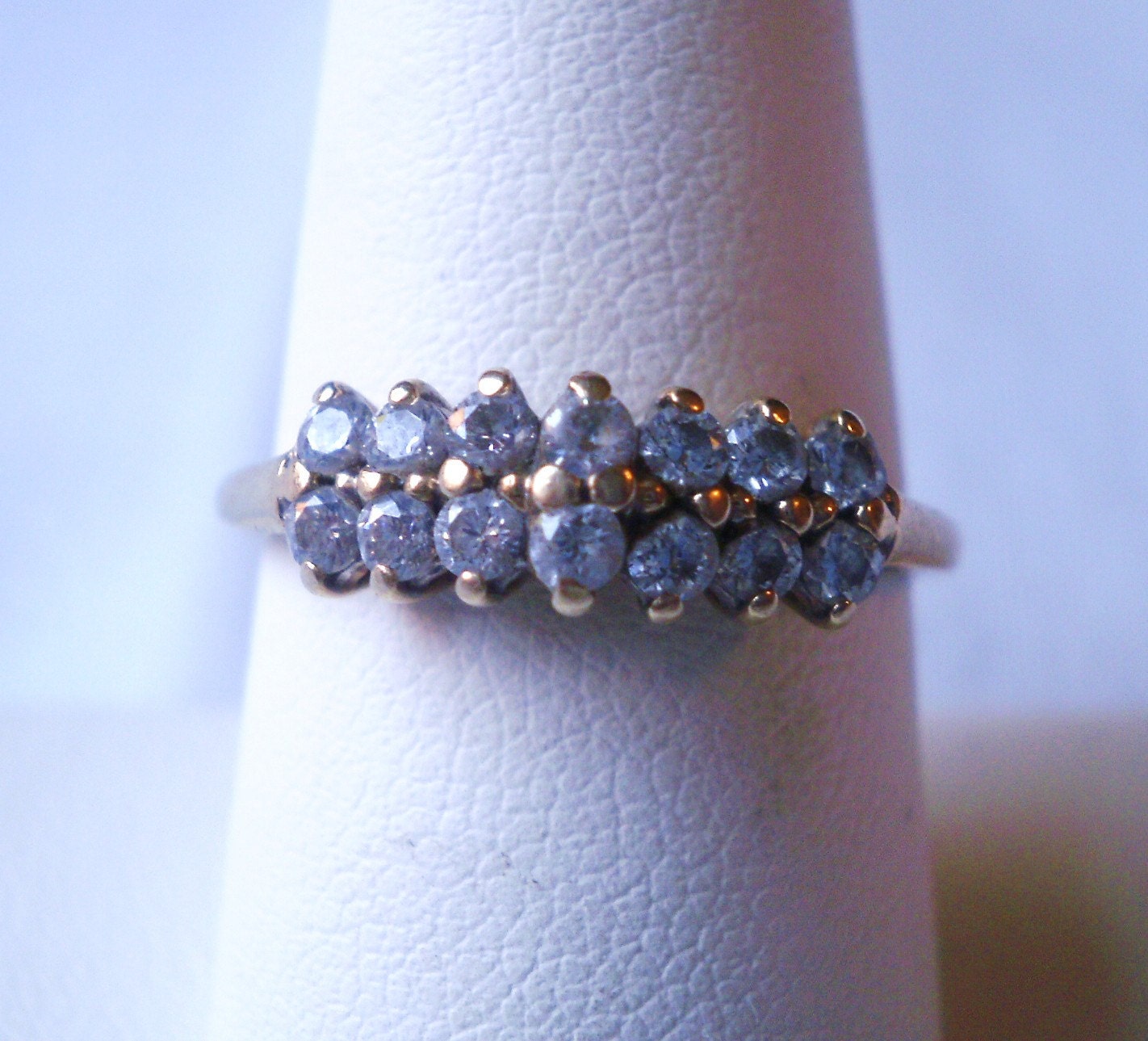 10 K Yellow Gold CZ Ring