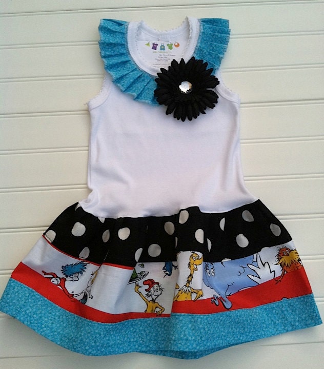 Dr Seuss Circus Party Dress Available 0-3 months through Size 6/8