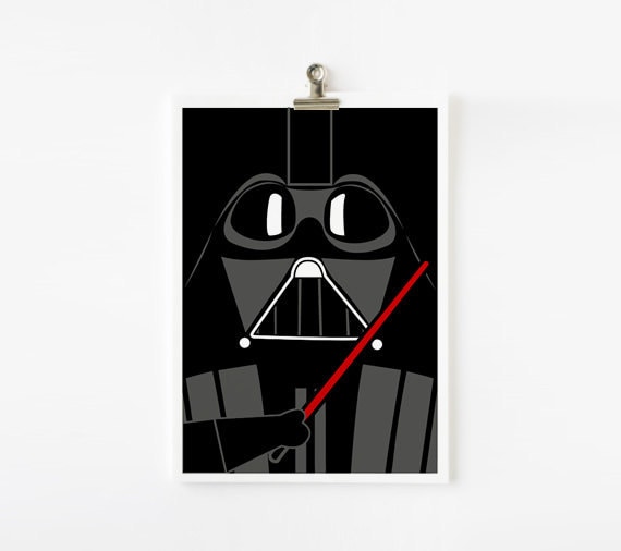 Star wars art print 5 x 7 set of 6 (Set A)