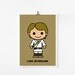 Cute Star wars art print 5 x 7 set of 6 (Set B)