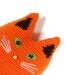 Cute orange stripped cat toy pillow , home decor, crochet cushion, pillow stuffed