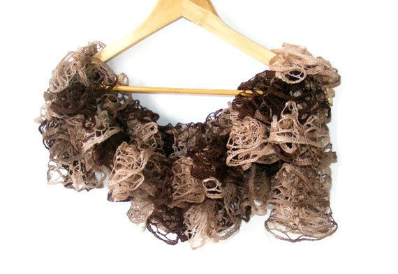 Hand Knitted scarves, women knitting scarf, FLAMENCO scarf, Spring, summer, fall fashion, women, for her, gift