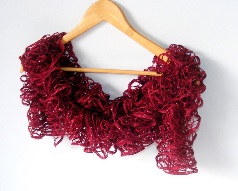 Valentines day,Hand Knit scarf,scarves,Knitting scarf,maroon scarf,women scarf,2013 new trends,fashion scarf,burgundy