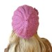 Knitted purple payette Hat, women hat, knitting Hat, Knitted Slouch beret , cap, women, beanie, winter, ski, fashion