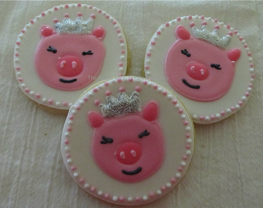 Piggy Princess Cookies 1 dozen