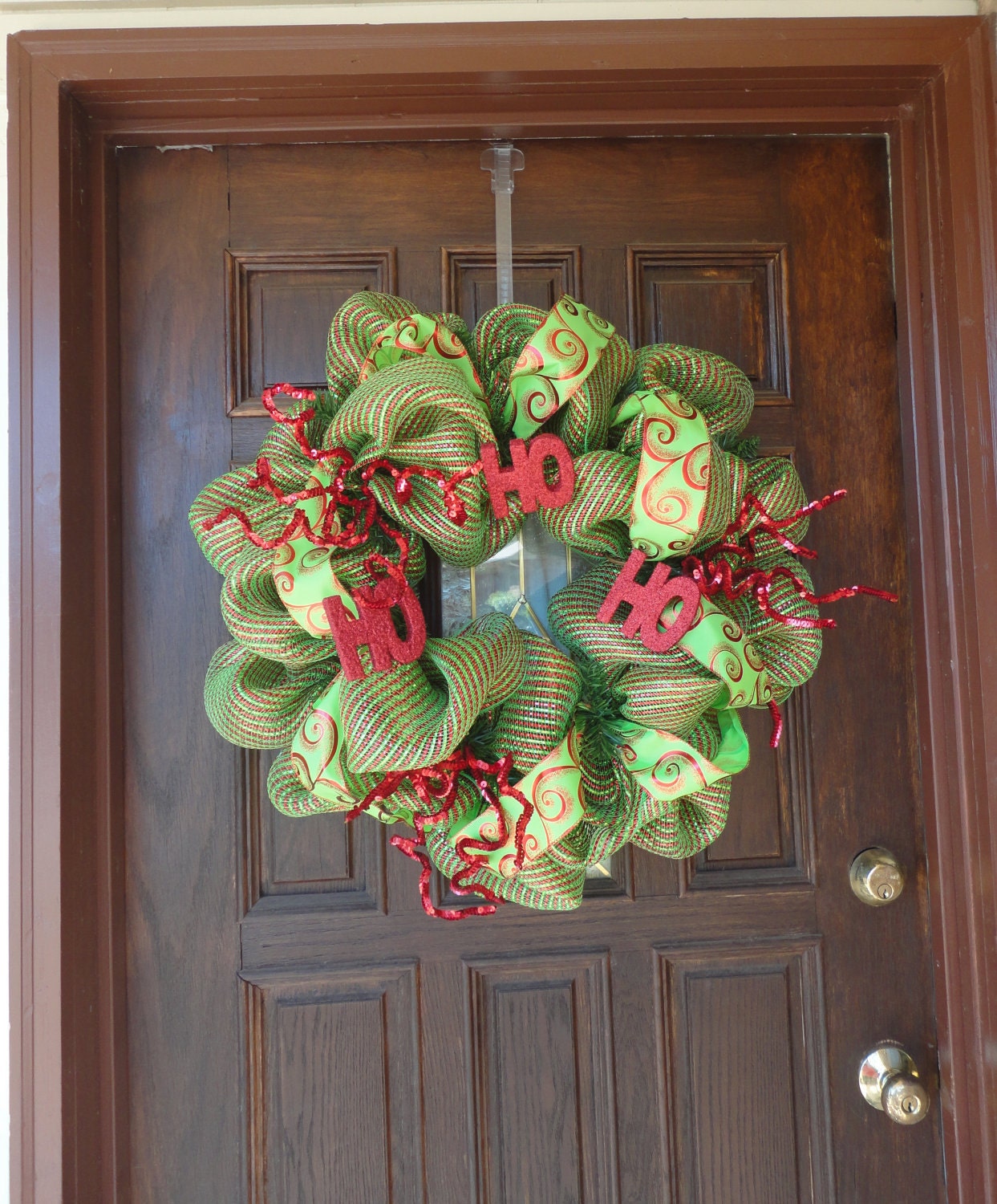 Deco Mesh Christmas Wreath