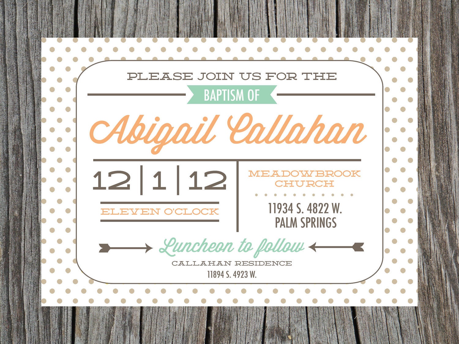 Baby Baptism Christening Invitation Printable Il_570xn