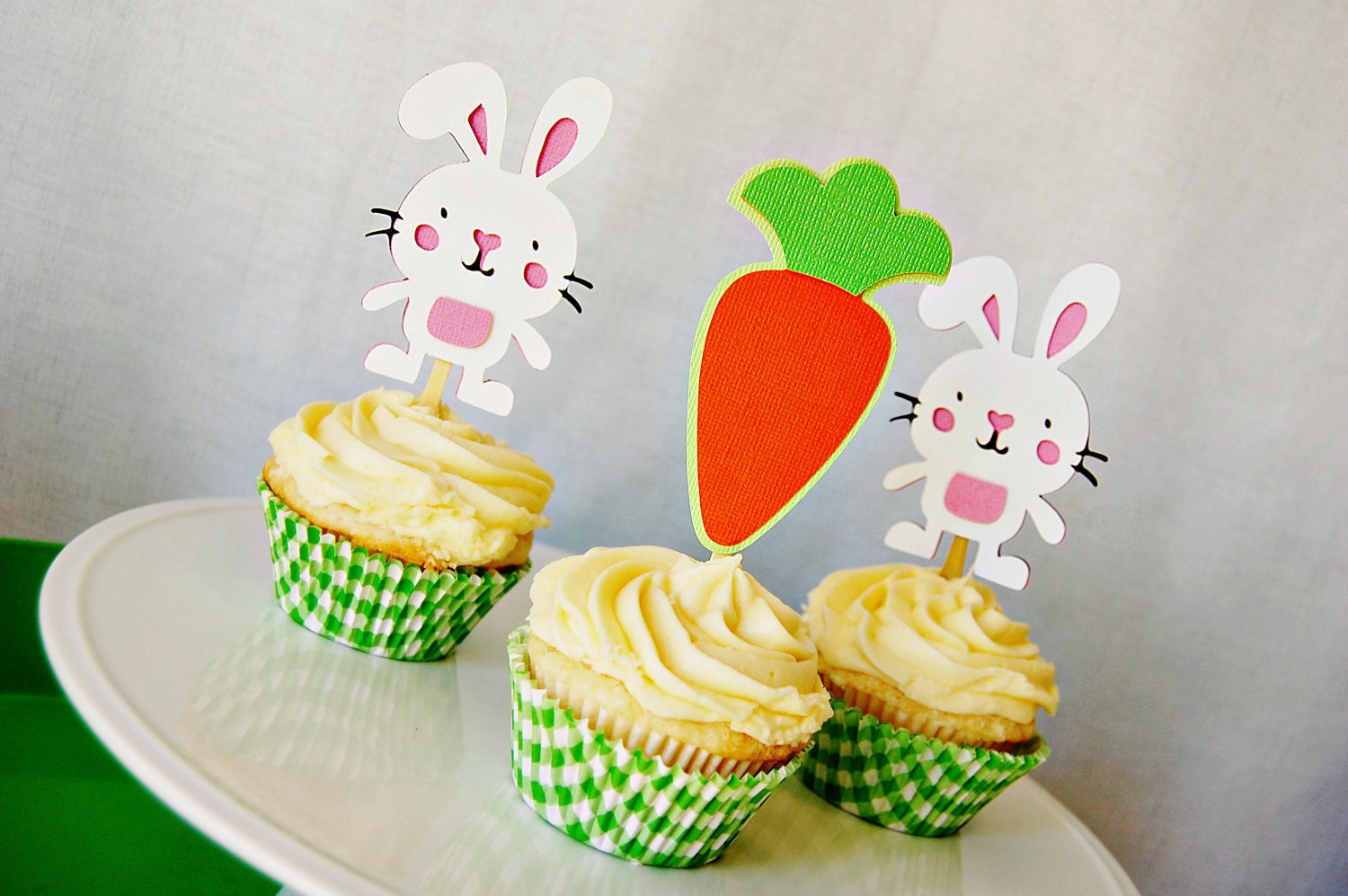Hoppy Bunny Cupcake Toppers