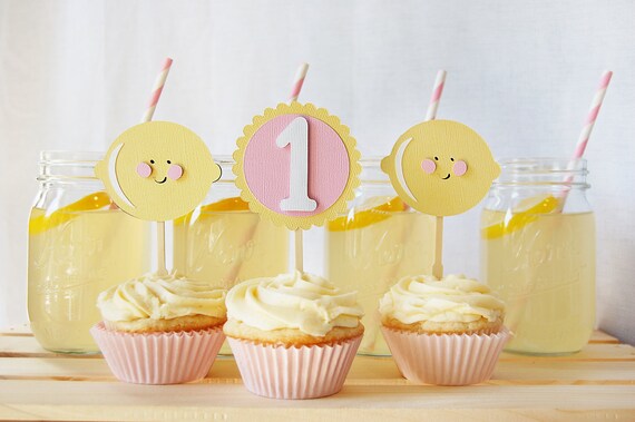 Pink Lemonade Cupcake Toppers Il_570xn