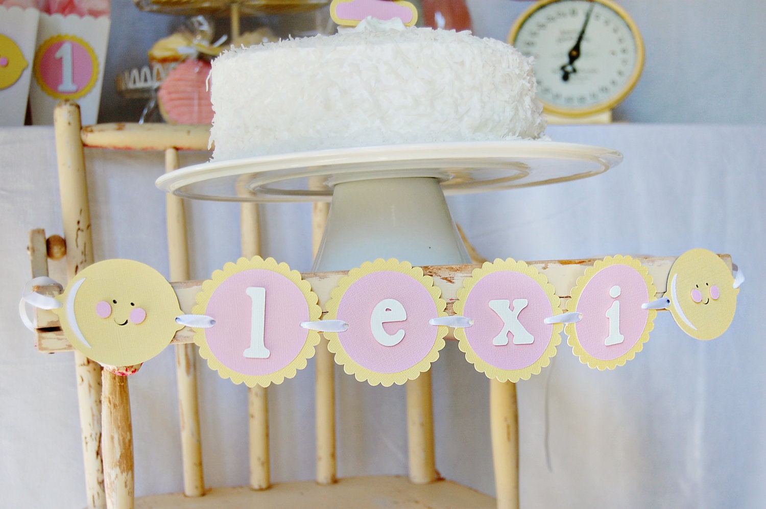 Pink Lemonade High Chair Banner
