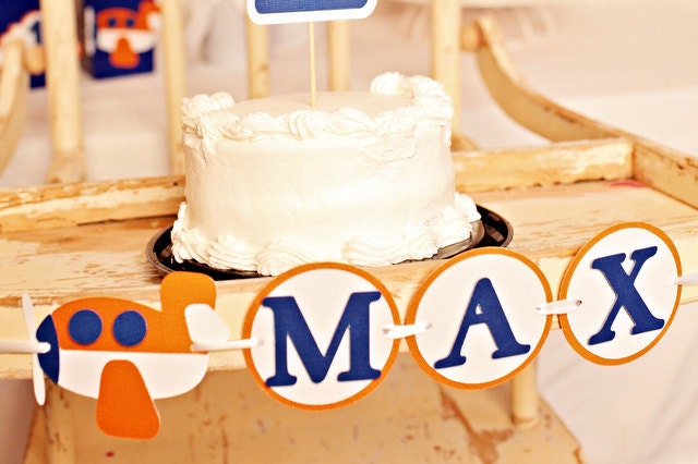Up in the Air Plane High Chair Banner