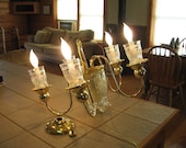 On sale from 375.00 - Upcycled lighting - Upcycled Chandelier - Water Set Chandelier - Upcycled Vintage Brass Chandelier - Hanging Light