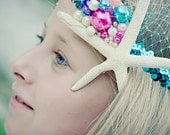 Star Fish Girls HeadBand with Colorful Pearl Embellishments