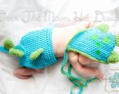 The Dinosaur Hat and Diaper Coverset