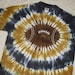 Tie dye adult medium shirt - Football in vegas gold and black