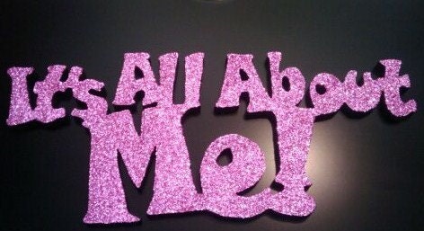 It's all about me in pink glitter - GlitterFuls It's all about me in pink glitter - GlitterFuls