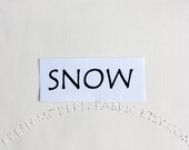 One Yard Snow Kona Cotton Solid Fabric from Robert Kaufman