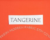 One Yard Tangerine Kona Cotton Solid Fabric from Robert Kaufman