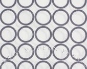Half Yard Metro Living Circles in Grey, Robert Kaufman, 100% Cotton Fabric