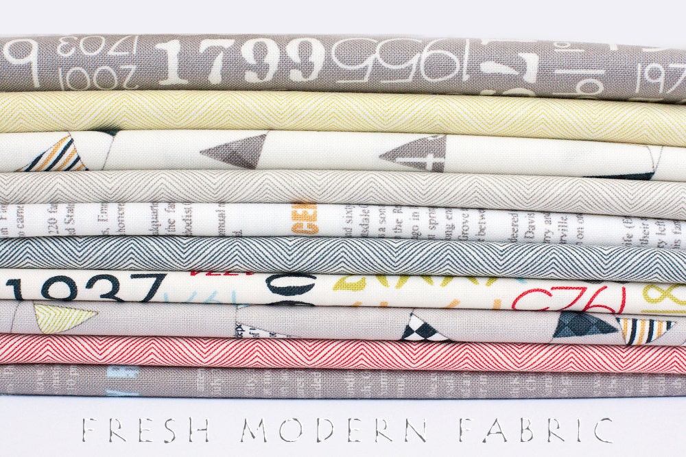 Half Yard Reunion Sally's Skirt in Graphite, Sweetwater for Moda Fabrics, 100% Cotton Fabric