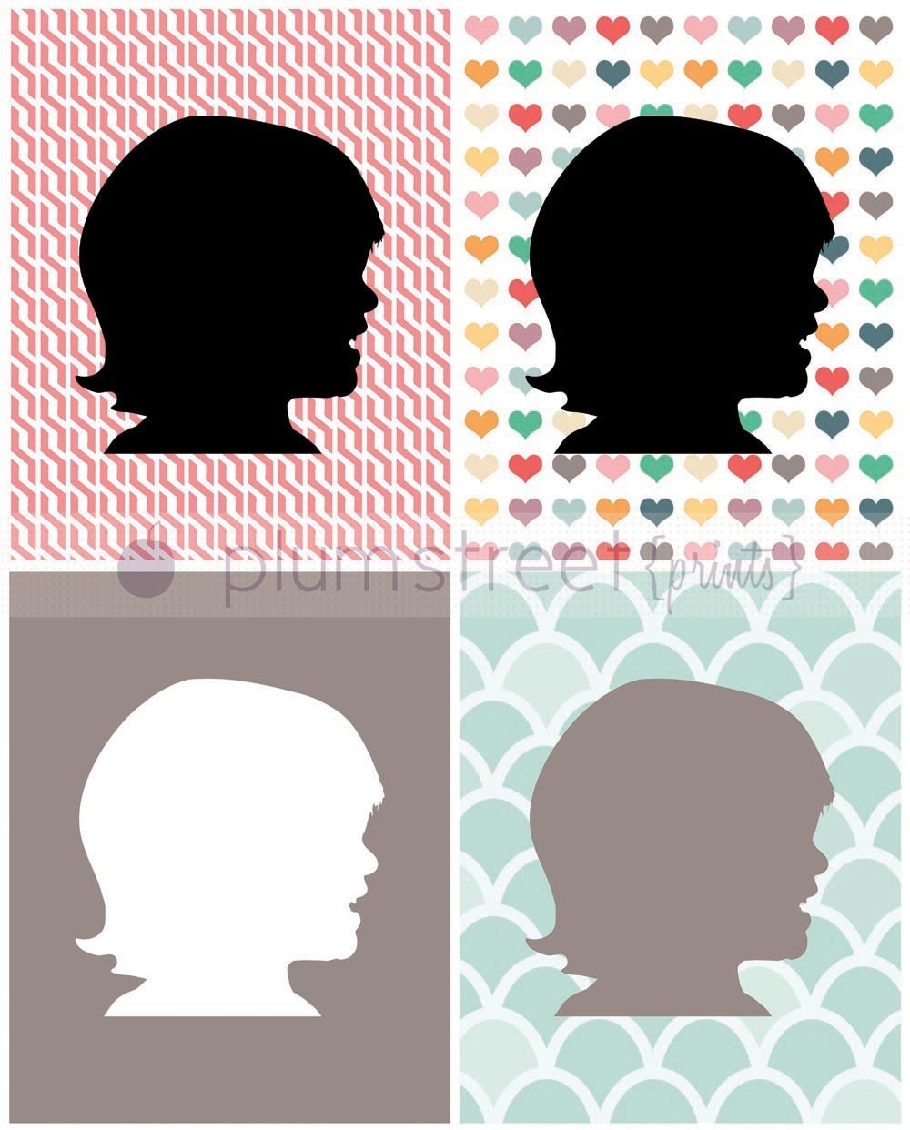 Personalized/Customizable Silhouette Art - 8x10 Printable Art