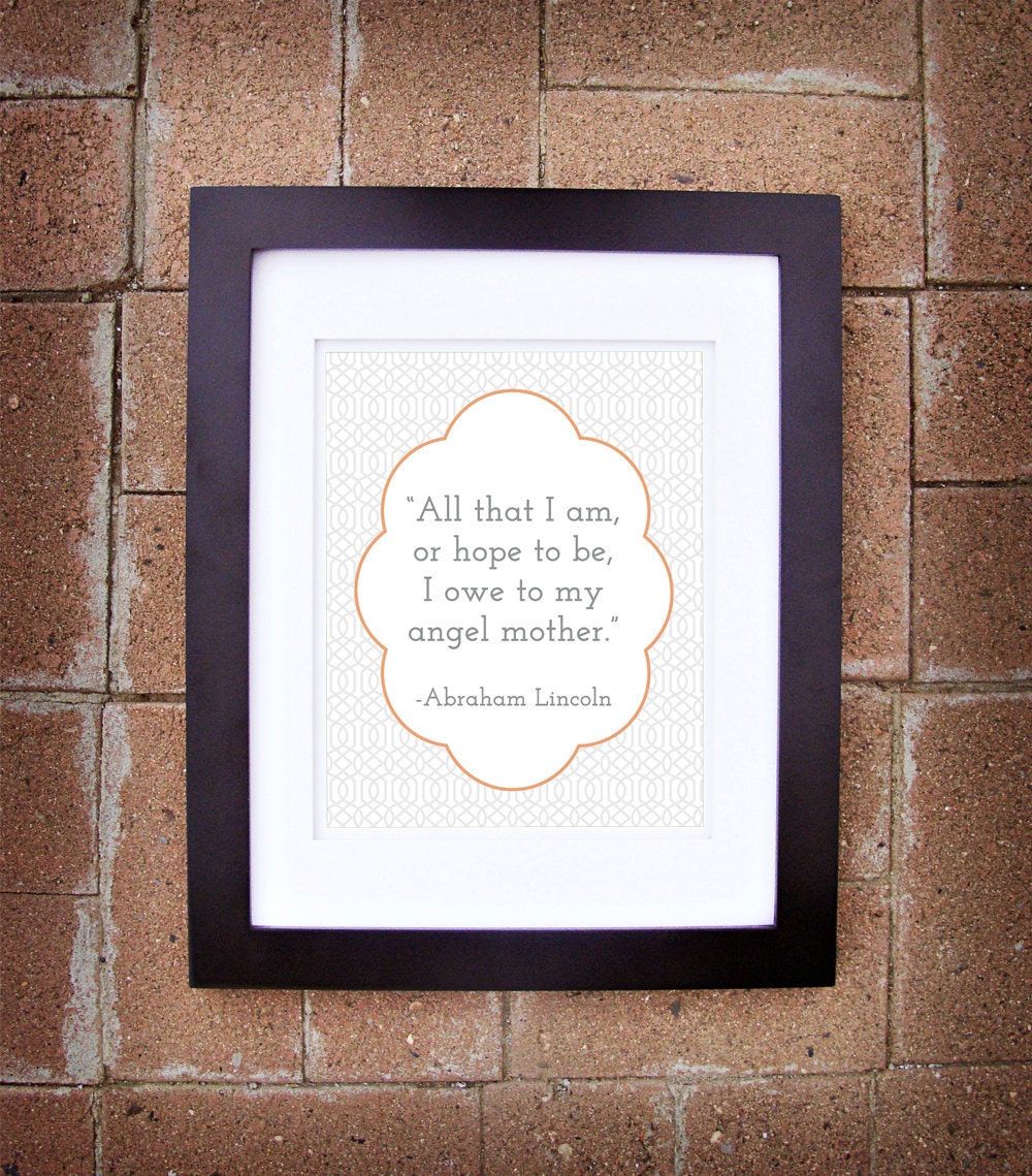 Mom Quote - Printable 8x10 - Great Gift for Mom