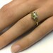 Unique Flower Design 0.10 carats Round Cut Natural Diamond Engagement Ring 14k White or Yellow Gold