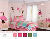 Paint Kit for Fairy Wall Stencils, Acrylic Paint Kit for Girls Wall Mural