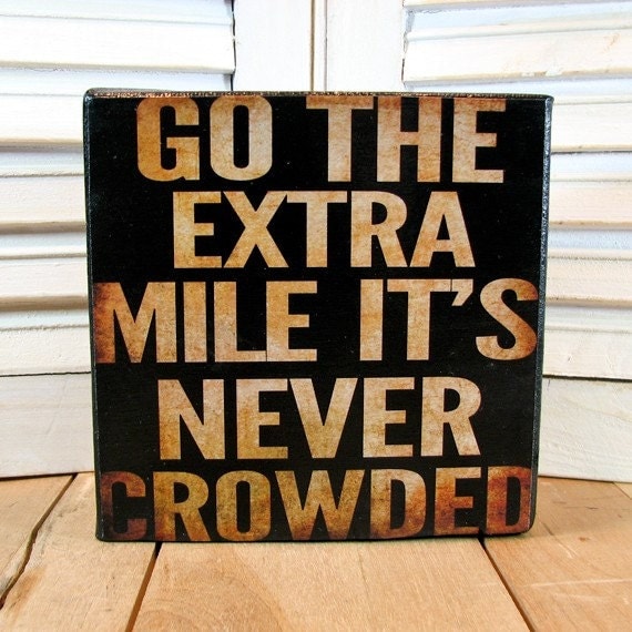 Inspirational Canvas Block Go the Extra Mile - 5x5