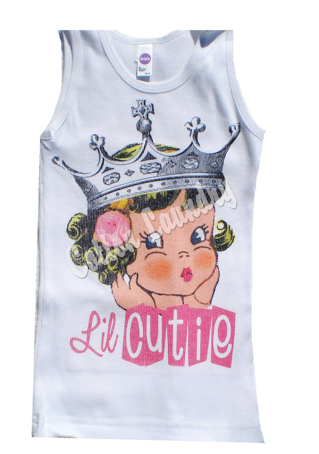 Vintage Childrens tshirt... Lil Cutie.