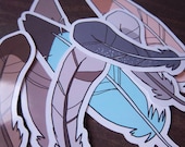 Feather Sticker Pack - Natural
