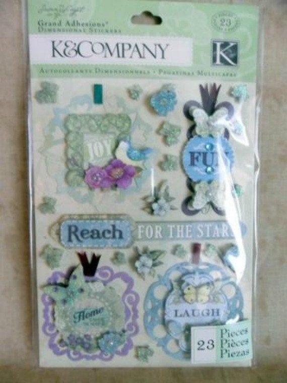 Susan Winget Botanical Tag Stickers by K and Company-SALE