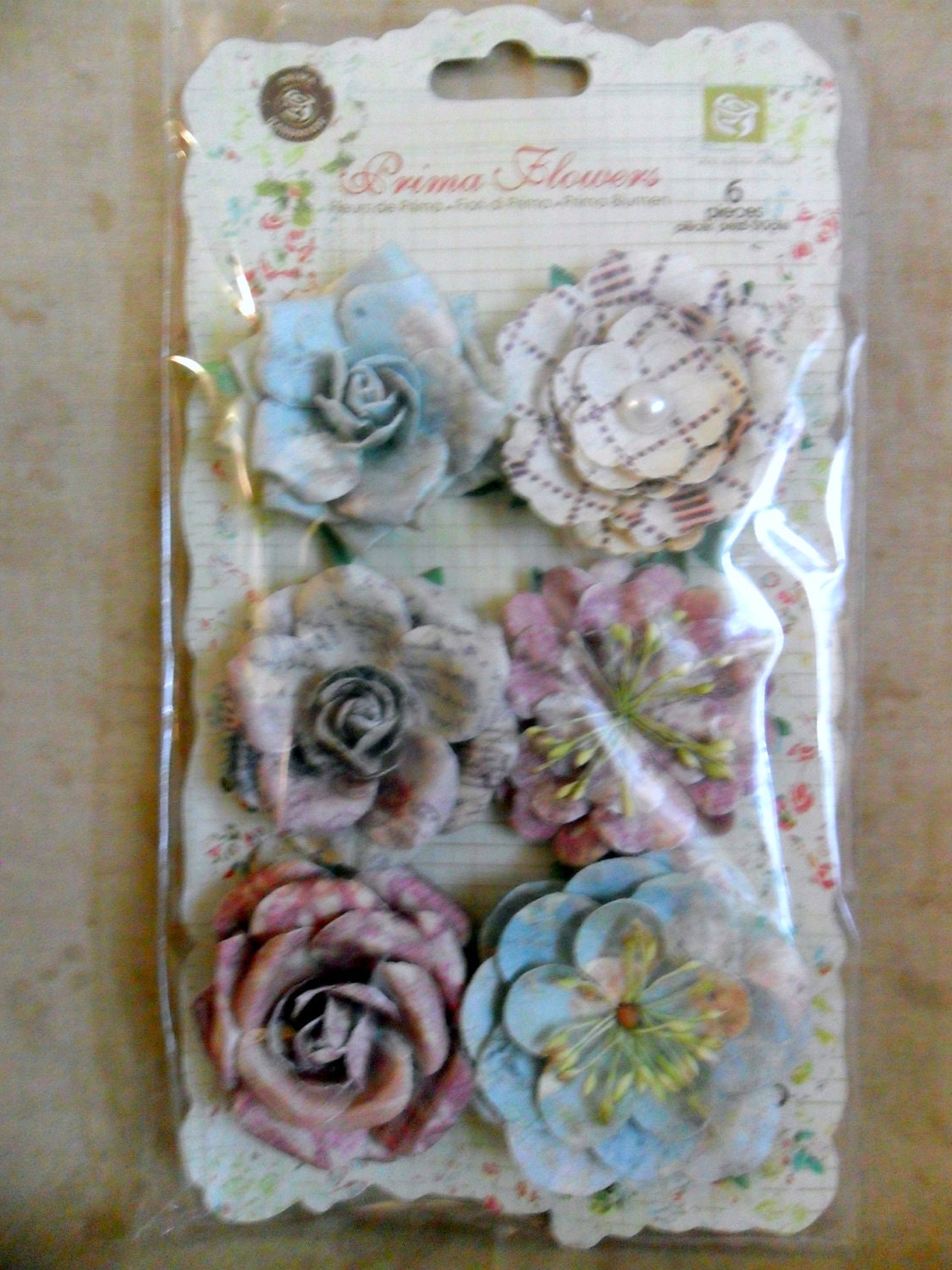 Botanical Paloma Collection Die Cut Flowers by Prima-FREE SHIPPING