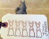 Gift Tags Favor Tags Bunny Rabbit Easter Family Wish Tags Birthday Baby Shower