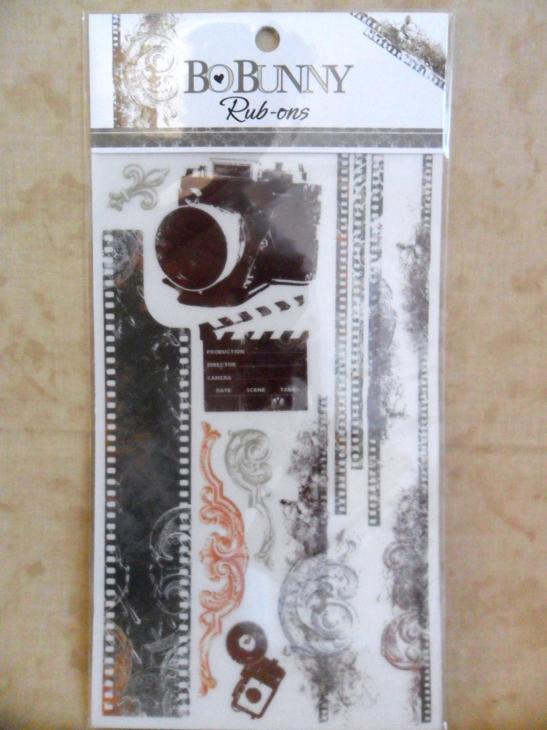 Negatives Rub-on Transfers by Bo Bunny-FREE SHIPPING