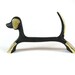 Vintage Walter Bosse Modernist Austrian 1960s Brass Dog Figurine or Knife Rest