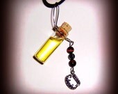 Bitten by Chocolate Sexy Vampire Unisex Perfume Necklace Potion, Poison Jewelry, Chocolate, Amber, Vanilla, Musk