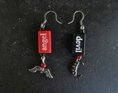 Split Personality Halloween Earrings