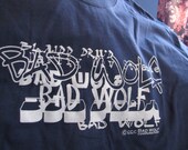 Bad Wolf Unisex Medium Navy Blue Tee Shirt