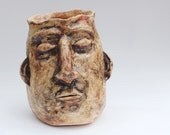 Head Container Ceramic Sculpture