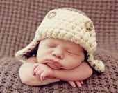PDF PATTERN Aviator Hat 0-3 Months Instant Download