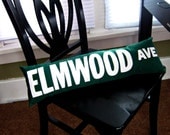 Street Sign Pillow Elmwood Avenue Buffalo Street Sign Throw Pillow Choose Your Own Street At No Extra Cost