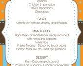 Aqua and Orange Baby Shower Essentials- print your own