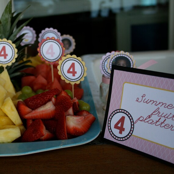 Pink Lemonade- party food labels- print your own Il_570xn