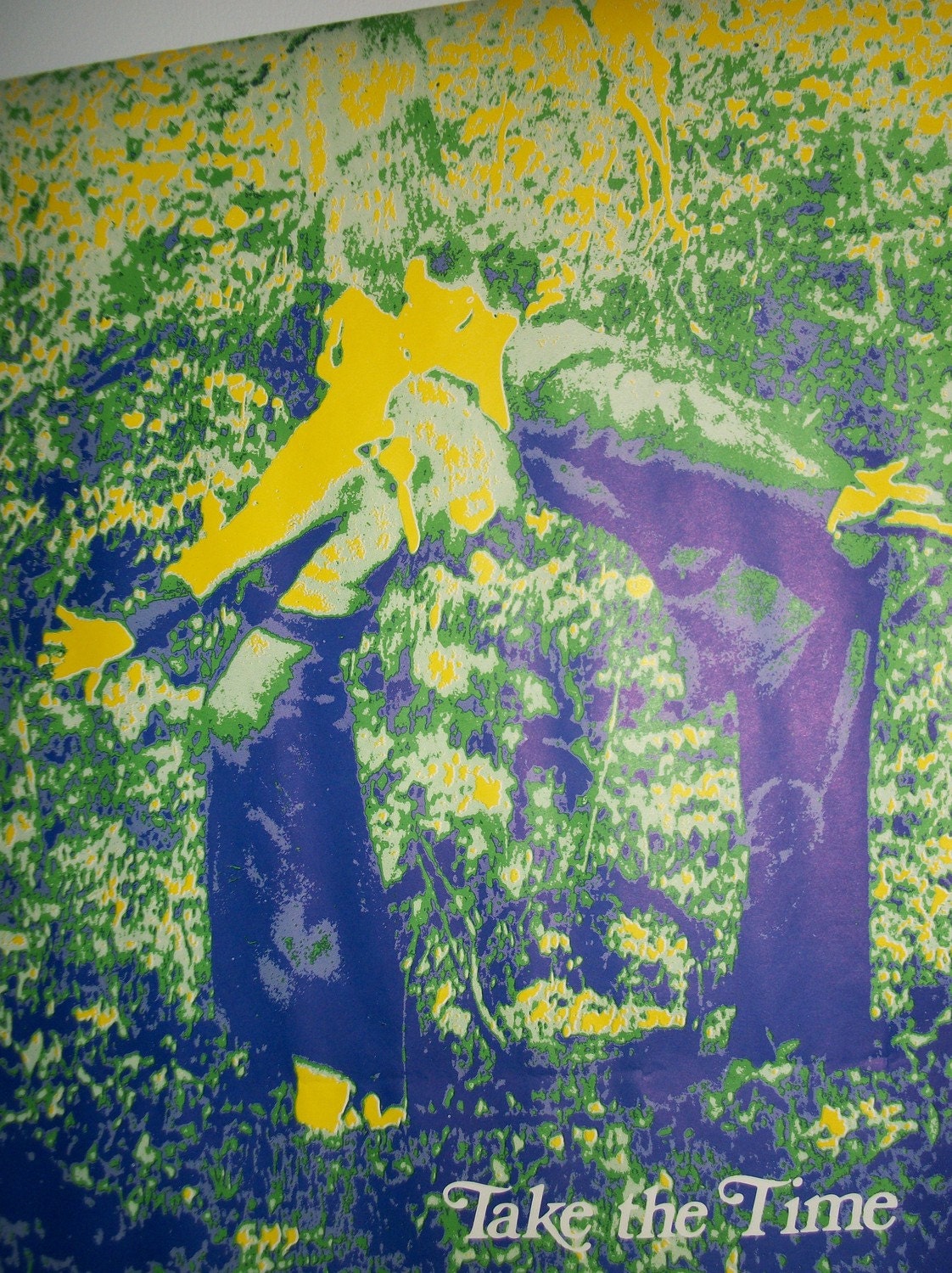 Original Vintage"Take the Time"  1971 Blacklight Poster