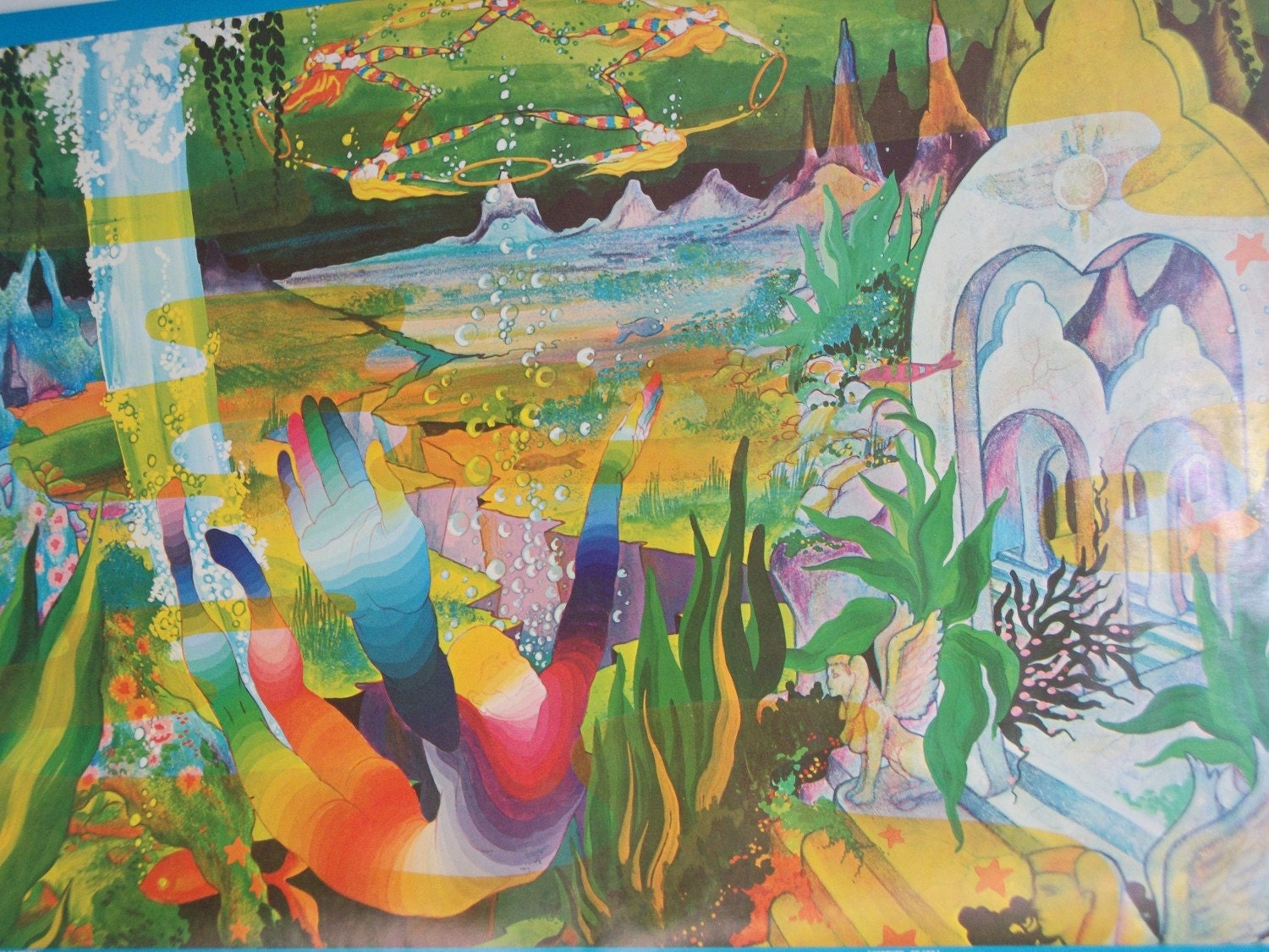 Original Vintage 1970 "Downtown Atlantis" Fantasy Poster