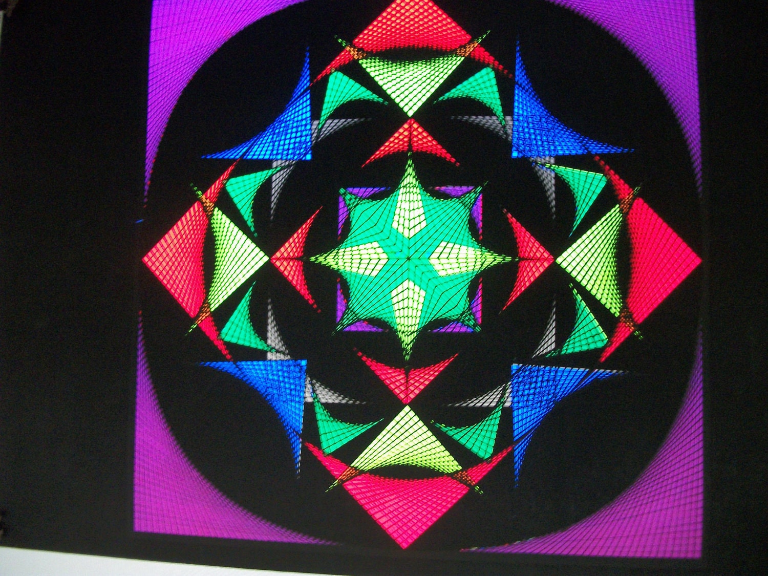 Sale "18 M" Original Vintage Blacklight Poster 1970